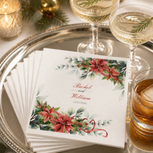 Servilleta De Papel Servilletas de papel para boda de Nochebuena Poins