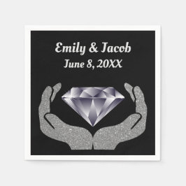 Servilleta De Papel Servilletas de papel para boda Diamond Hands