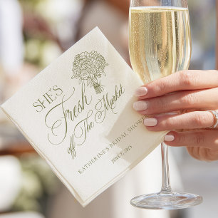 Servilleta De Papel Servilletas de papel para boda Ella está fuera del