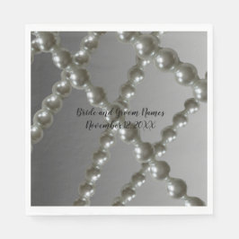 Servilleta De Papel Servilletas de papel para boda Pearl Strings