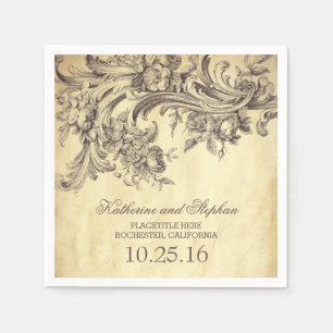 Servilleta De Papel servilletas de papel para boda vintage