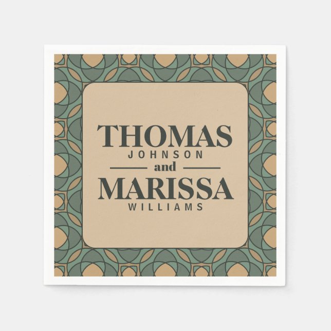 Servilleta De Papel Servilletas de papel para bodas (Anverso)