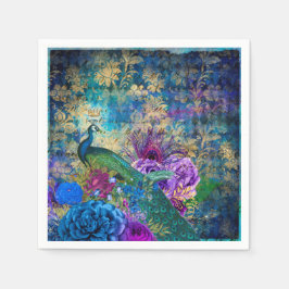 Servilleta De Papel Servilletas de papel para bodas Peacock
