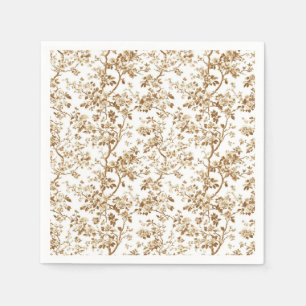 Servilleta De Papel Servilletas de papel para cóctel con ramas de flor