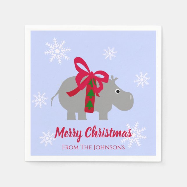 Servilleta De Papel Servilletas de papel para cóctel de Navidad de hip (Anverso)