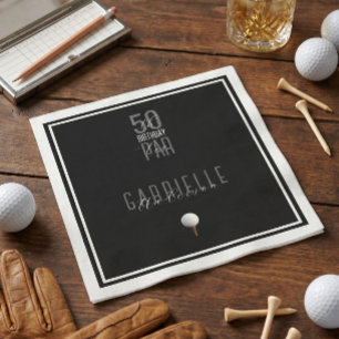 Servilleta De Papel Servilletas de papel para cumpleaños 50 de Golf Ne