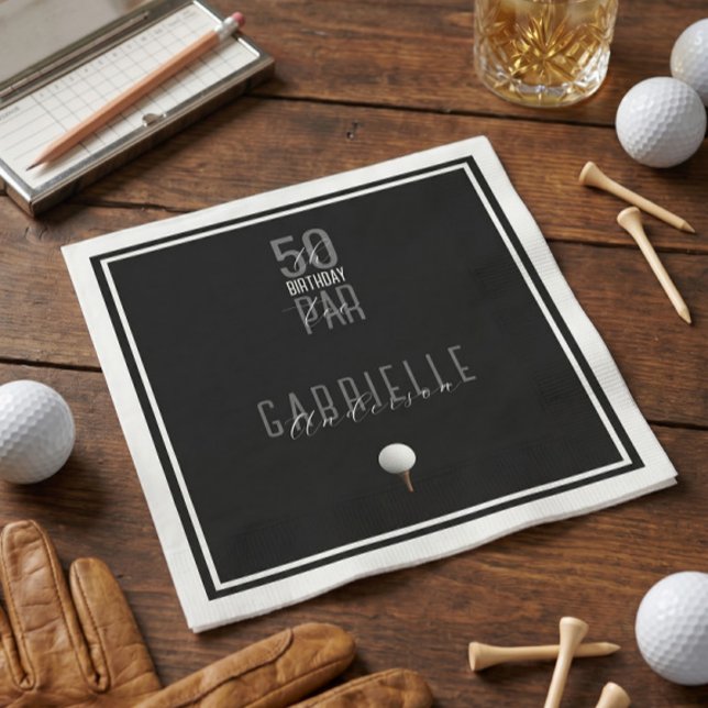 Servilleta De Papel Servilletas de papel para cumpleaños 50 de Golf Ne (Subido por el creador)