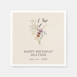 Servilleta De Papel Servilletas de papel para cumpleaños boho