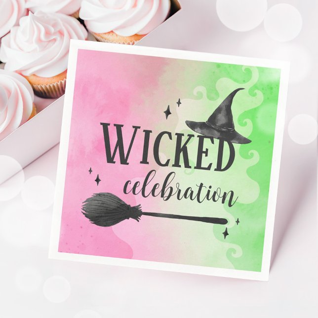 Servilleta De Papel Servilletas de papel para cumpleaños con celebraci (Wicked Witch Party Napkins)