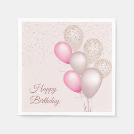 Servilleta De Papel Servilletas de papel para cumpleaños con globos de