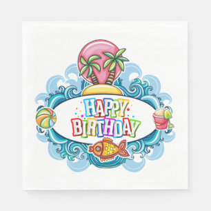 Servilleta De Papel Servilletas de papel para cumpleaños divertido en 