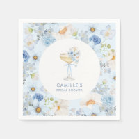 Servilletas de papel para desayuno nupcial con flo