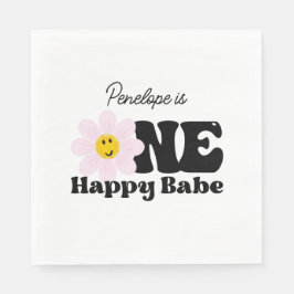 Servilleta De Papel Servilletas de papel para el primer cumpleaños de 
