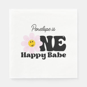 Servilleta De Papel Servilletas de papel para el primer cumpleaños de