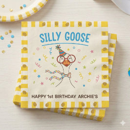 Servilleta De Papel Servilletas de papel para el primer cumpleaños de
