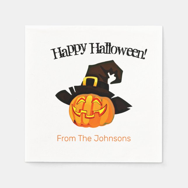 Servilleta De Papel Servilletas de papel para fiesta de Halloween de B (Anverso)