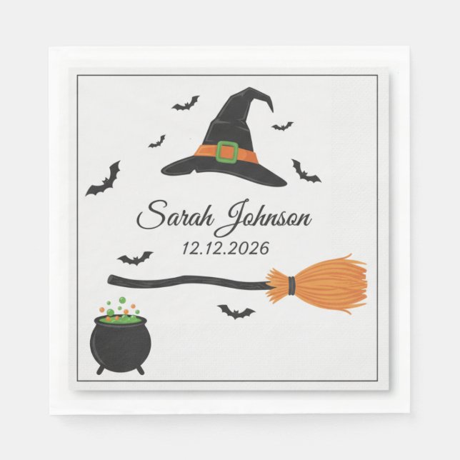 Servilleta De Papel Servilletas de papel para fiesta de Halloween espe (Anverso)