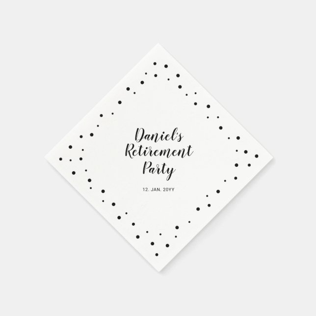 Servilleta De Papel Servilletas de papel para fiesta de jubilación mod (Borde)