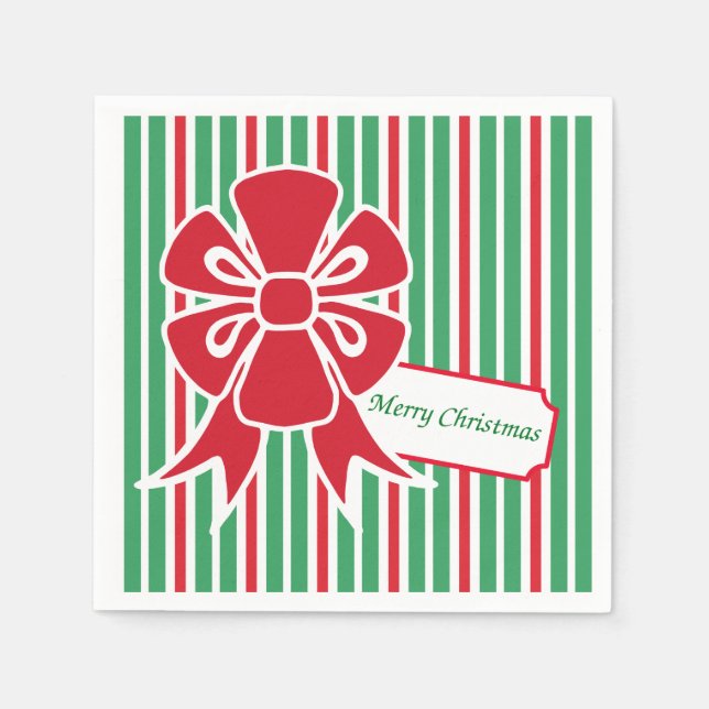 Servilleta De Papel Servilletas de papel para fiesta de Navidad con la (Anverso)