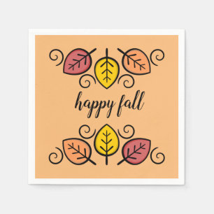 Servilleta De Papel Servilletas de papel para fiesta de otoño felíz