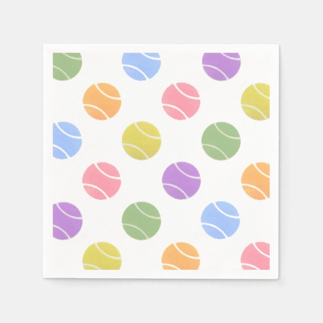 Servilleta De Papel Servilletas de papel para fiesta de tenis (Anverso)
