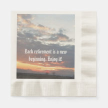 servilletas de papel para fiestas de retiro