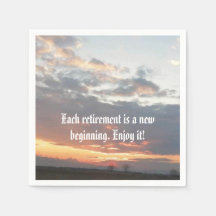 servilletas de papel para fiestas de retiro