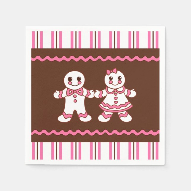 Servilleta De Papel Servilletas de papel para galletas de Navidad  (Anverso)