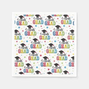 Servilleta De Papel Servilletas de papel para graduación, tema Congrat
