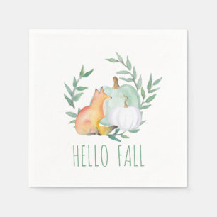 Servilleta De Papel servilletas de papel para la Fox y las calabazas d