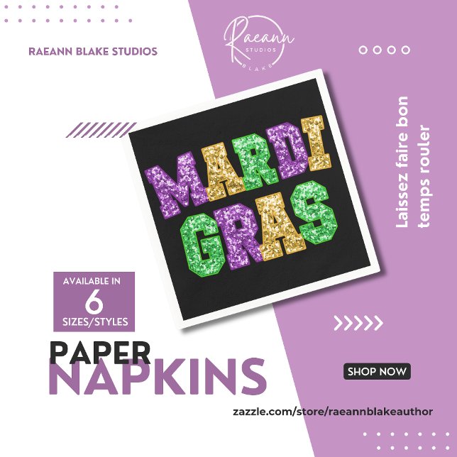 Servilleta De Papel Servilletas de papel para Mardi Gras (Subido por el creador)