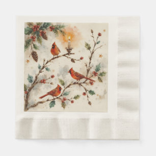 Servilleta De Papel Servilletas de papel para Navidad con Cardenales