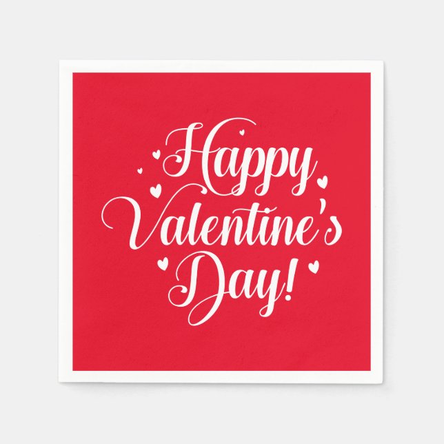 Servilleta De Papel Servilletas de papel para San Valentín (Anverso)
