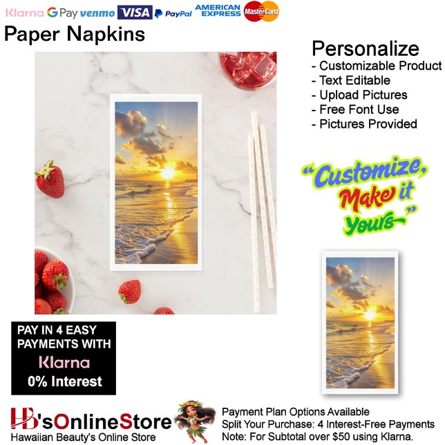 Servilleta De Papel Servilletas de papel para toalla de invitados de S (Sunset Beach Tables Kitchen Restaurant Decor Paper Guest Towels 1.
)
