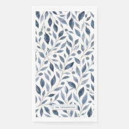 Servilleta De Papel Servilletas de papel personalizadas Blue Leaf
