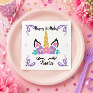 Servilleta De Papel Servilletas de papel personalizadas de unicornio d