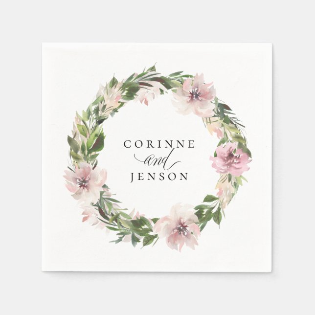 Servilleta De Papel Servilletas de papel personalizadas Dusty Mauve Bo (Anverso)