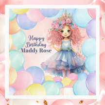 Servilletas de papel personalizadas para cumpleaño