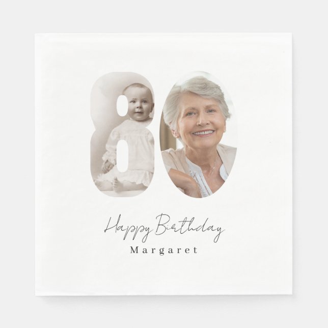 Servilleta De Papel Servilletas de papel personalizadas para fiesta de (Anverso)