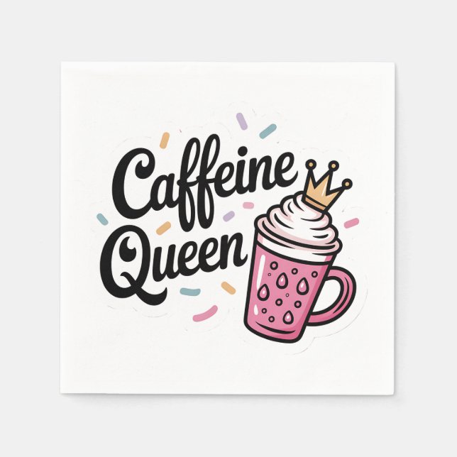 Servilleta De Papel Servilletas de papel reina del café (Anverso)