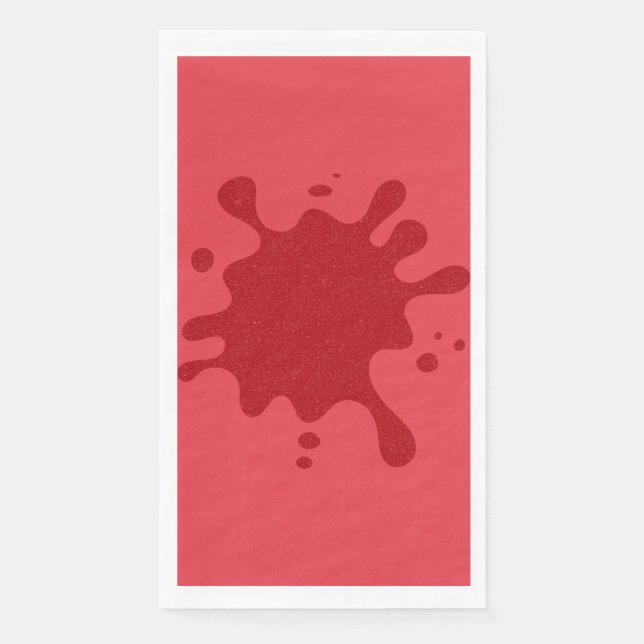 Servilleta De Papel Servilletas de papel rojas personalizadas con salp (Anverso)