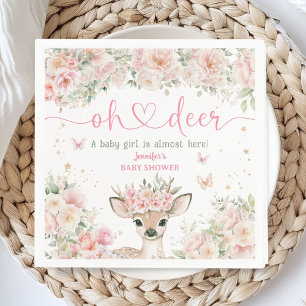 Servilleta De Papel Servilletas de papel rosa blush para baby shower O