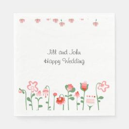 Servilleta De Papel Servilletas de papel rosadas para boda de jardín d