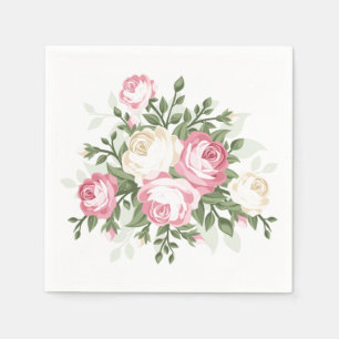 Servilleta De Papel Servilletas de Papel Rosas Vintage