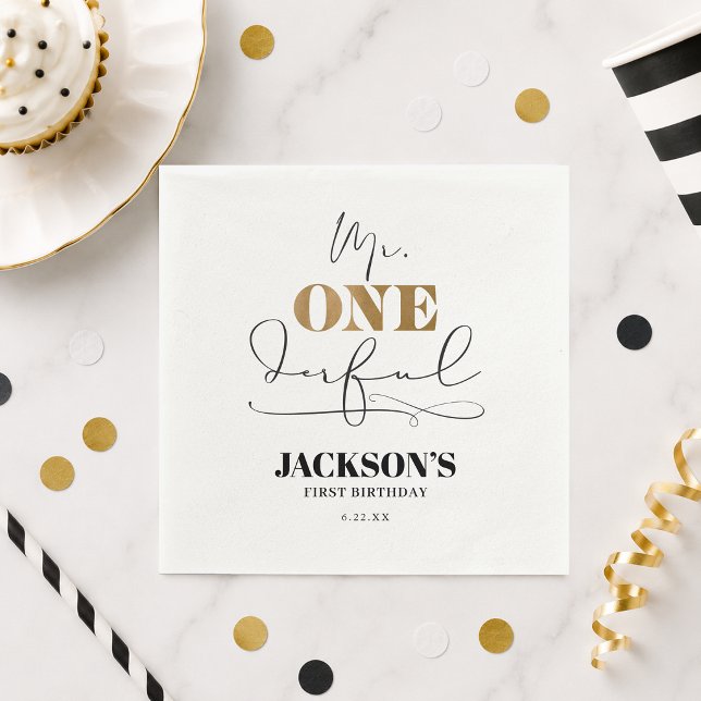 Servilleta De Papel Servilletas de papel Sr. Onederful (Mr. Onederful Paper Napkins)
