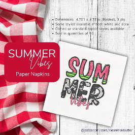 Servilleta De Papel Servilletas de Papel Summer Vibes
