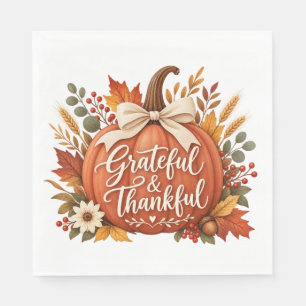 Servilleta De Papel Servilletas de papel Terracotta Friendsgiving, Agr