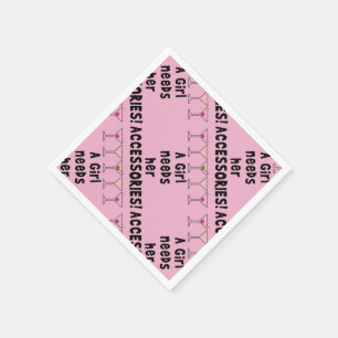 SERVILLETA DE PAPEL SERVILLETAS DE PAPEL - UNA CHICA NECESITA SUS ACCE