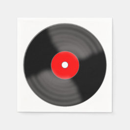 Servilleta De Papel Servilletas de papel vinílico rojo retro