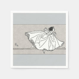 Servilleta De Papel Servilletas de papel vintage Cenicienta Zapatilla 